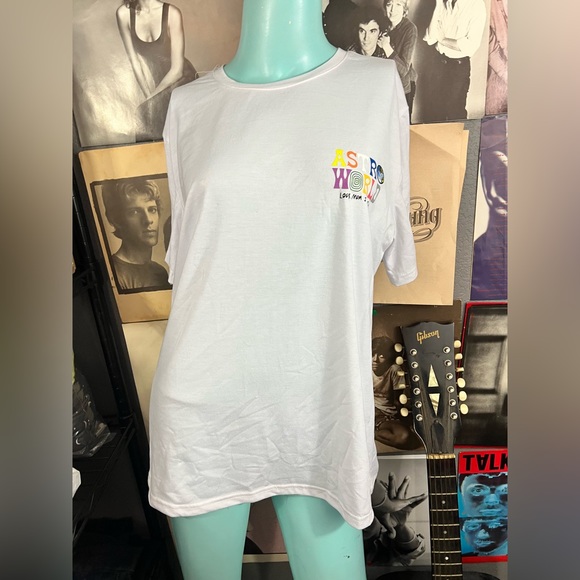 🔥NWOT TRAVIS SCOTT ASTRO WORLD CONCERT TOUR T-SHIRT MEDIUM - Picture 2 of 7